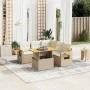 Juego de sofás jardín con cojines 6 pzas ratán sintético beige by , Garden sets - Ref: Foro24-3273515, Price: 510,62 €, Disco...