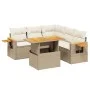 Juego de sofás jardín con cojines 6 pzas ratán sintético beige by , Garden sets - Ref: Foro24-3273515, Price: 510,62 €, Disco...