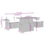 Set Gartensofas mit Kissen 6 Stück synthetisches Rattan beige von , Gartensets - Ref: Foro24-3275698, Preis: 400,95 €, Rabatt: %
