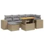 Set sofás de jardín 7 piezas y cojines ratán sintético beige von , Gartensets - Ref: Foro24-3275929, Preis: 495,63 €, Rabatt: %