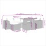 Set sofás de jardín 7 piezas y cojines ratán sintético beige by , Garden sets - Ref: Foro24-3275929, Price: 489,20 €, Discoun...