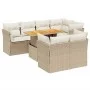 Juego de sofás de jardín con cojines beige 8 pzas ratán PE by , Garden sets - Ref: Foro24-3270708, Price: 592,88 €, Discount: %