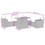 Set sofás de jardín 7 piezas y cojines ratán sintético beige by , Garden sets - Ref: Foro24-3272655, Price: 492,26 €, Discoun...