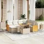 Juego de sofás de jardín con cojines beige 8 pzas ratán PE de , Conjuntos de jardín - Ref: Foro24-3274075, Precio: 557,21 €, ...