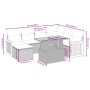 Juego de sofás de jardín con cojines beige 8 pzas ratán PE by , Garden sets - Ref: Foro24-3274075, Price: 512,41 €, Discount: %