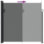 Toldo lateral retráctil gris antracita 200x500 cm by , Umbrellas - Ref: Foro24-4004473, Price: 139,96 €, Discount: %