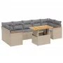 Gartensofagarnitur mit beigen Kissen, 8-teilig, aus PE-Rattan. von , Gartensets - Ref: Foro24-3272991, Preis: 550,71 €, Rabat...