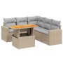 Juego de sofás jardín con cojines 6 pzas ratán sintético beige by , Garden sets - Ref: Foro24-3271311, Price: 424,24 €, Disco...