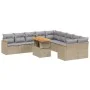 11-piece garden sofa set with beige synthetic rattan cushions by , Garden sets - Ref: Foro24-3273264, Price: 710,22 €, Discou...