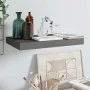 Gray glossy MDF floating wall shelf 40x23x3.8 cm by vidaXL, Shelves and shelves - Ref: Foro24-323784, Price: 17,15 €, Discoun...