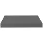 Graues, glänzendes Wandregal aus MDF, 40 x 23 x 3,8 cm von vidaXL, Regale und Regale - Ref: Foro24-323784, Preis: 17,35 €, Ra...