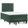 Box spring bed with dark green velvet mattress 120x190 cm by , Beds and slatted bases - Ref: Foro24-3270466, Price: 442,52 €,...