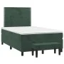 Box spring bed with dark green velvet mattress 120x190 cm by , Beds and slatted bases - Ref: Foro24-3270466, Price: 442,52 €,...