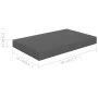 Graues, glänzendes Wandregal aus MDF, 40 x 23 x 3,8 cm von vidaXL, Regale und Regale - Ref: Foro24-323784, Preis: 17,35 €, Ra...