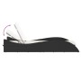 Tumbona con cojín ratán sintético negro 60x205x73 cm by , Loungers - Ref: Foro24-368278, Price: 154,99 €, Discount: %