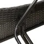 Tumbona con cojín ratán sintético negro 60x205x73 cm by , Loungers - Ref: Foro24-368278, Price: 154,99 €, Discount: %