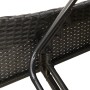 Tumbona con cojín ratán sintético negro 60x205x73 cm by , Loungers - Ref: Foro24-368278, Price: 154,99 €, Discount: %