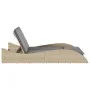 Tumbona con cojines ratán sintético beige 114x205x73 cm by , Loungers - Ref: Foro24-368290, Price: 265,55 €, Discount: %