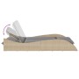 Tumbona con cojines ratán sintético beige 114x205x73 cm by , Loungers - Ref: Foro24-368290, Price: 273,18 €, Discount: %