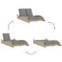 Tumbona con cojines ratán sintético beige 114x205x73 cm by , Loungers - Ref: Foro24-368290, Price: 273,18 €, Discount: %