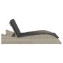Tumbona con cojines ratán sintético gris claro 114x205x73 cm by , Loungers - Ref: Foro24-368292, Price: 242,52 €, Discount: %