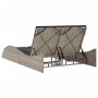 Tumbona con cojines ratán sintético gris claro 114x205x73 cm by , Loungers - Ref: Foro24-368292, Price: 242,52 €, Discount: %