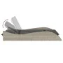 Tumbona con cojines ratán sintético gris claro 114x205x73 cm by , Loungers - Ref: Foro24-368292, Price: 256,81 €, Discount: %