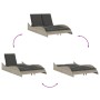 Tumbona con cojines ratán sintético gris claro 114x205x73 cm by , Loungers - Ref: Foro24-368292, Price: 242,52 €, Discount: %