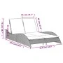 Liegestuhl mit hellgrauen synthetischen Rattan-Kissen 114x205x73 cm von , Liegen - Ref: Foro24-368292, Preis: 251,76 €, Rabat...