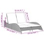 Tumbona con cojines ratán sintético gris claro 114x205x73 cm by , Loungers - Ref: Foro24-368292, Price: 242,52 €, Discount: %