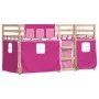Bunk bed with solid pine wood curtains 90x190 cm by , Beds and slatted bases - Ref: Foro24-3283939, Price: 169,19 €, Discount: %