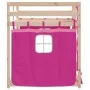 Bunk bed with solid pine wood curtains 90x190 cm by , Beds and slatted bases - Ref: Foro24-3283939, Price: 169,19 €, Discount: %