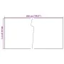 Balkonmarkise aus weißem synthetischem Rattan 500x80 cm von , Zaunpaneele - Ref: Foro24-156286, Preis: 51,67 €, Rabatt: %