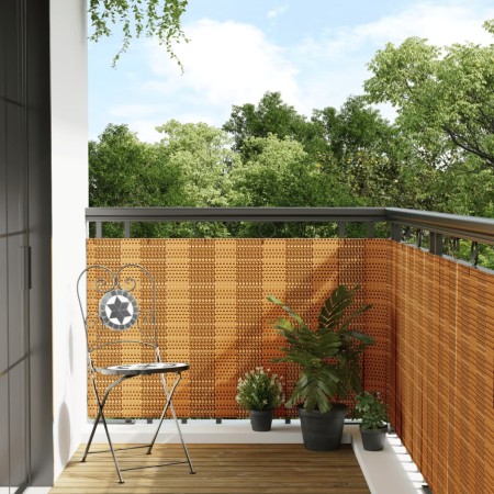 Balkonmarkise aus hellem braunem synthetischem Rattan 300x80 cm. von , Zaunpaneele - Ref: Foro24-156265, Preis: 44,10 €, Raba...