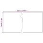 Light brown synthetic rattan balcony awning 300x100 cm by , fence panels - Ref: Foro24-156267, Price: 50,11 €, Discount: %
