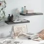 Schwimmende Wandregale 2 Stk. MDF glänzend grau 50x23x3,8 cm von vidaXL, Regale und Regale - Ref: Foro24-323788, Preis: 26,43...