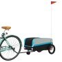 Fahrradanhänger aus schwarzem und blauem Eisen, 30 kg. von , Fahrradanhänger - Ref: Foro24-94058, Preis: 85,05 €, Rabatt: %