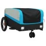 Remolque para bicicleta hierro negro y azul 30 kg by , Bicycle trailers - Ref: Foro24-94058, Price: 83,55 €, Discount: %