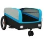 Remolque para bicicleta hierro negro y azul 30 kg by , Bicycle trailers - Ref: Foro24-94058, Price: 83,55 €, Discount: %