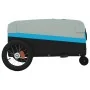 Remolque para bicicleta hierro negro y azul 30 kg by , Bicycle trailers - Ref: Foro24-94058, Price: 83,55 €, Discount: %