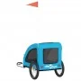 Remolque de bicicleta mascotas hierro tela Oxford azul by , pet strollers - Ref: Foro24-93967, Price: 98,86 €, Discount: %