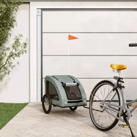 Fahrradanhänger für Haustiere, Eisen, Oxford-Gewebe, grau von , Kinderwagen für Haustiere - Ref: Foro24-93965, Preis: 96,95 €...