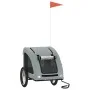 Fahrradanhänger für Haustiere, Eisen, Oxford-Gewebe, grau von , Kinderwagen für Haustiere - Ref: Foro24-93965, Preis: 96,95 €...