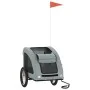 Fahrradanhänger für Haustiere, Eisen, Oxford-Gewebe, grau von , Kinderwagen für Haustiere - Ref: Foro24-93965, Preis: 96,95 €...