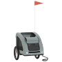 Fahrradanhänger für Haustiere, Eisen, Oxford-Gewebe, grau von , Kinderwagen für Haustiere - Ref: Foro24-93965, Preis: 99,11 €...
