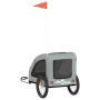 Fahrradanhänger für Haustiere, Eisen, Oxford-Gewebe, grau von , Kinderwagen für Haustiere - Ref: Foro24-93965, Preis: 99,11 €...
