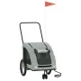 Fahrradanhänger für Haustiere, Eisen, Oxford-Gewebe, grau von , Kinderwagen für Haustiere - Ref: Foro24-93986, Preis: 120,98 ...