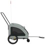 Fahrradanhänger für Haustiere, Eisen, Oxford-Gewebe, grau von , Kinderwagen für Haustiere - Ref: Foro24-93986, Preis: 123,31 ...