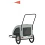 Fahrradanhänger für Haustiere, Eisen, Oxford-Gewebe, grau von , Kinderwagen für Haustiere - Ref: Foro24-93986, Preis: 120,98 ...
