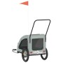 Fahrradanhänger für Haustiere, Eisen, Oxford-Gewebe, grau von , Kinderwagen für Haustiere - Ref: Foro24-93986, Preis: 123,31 ...